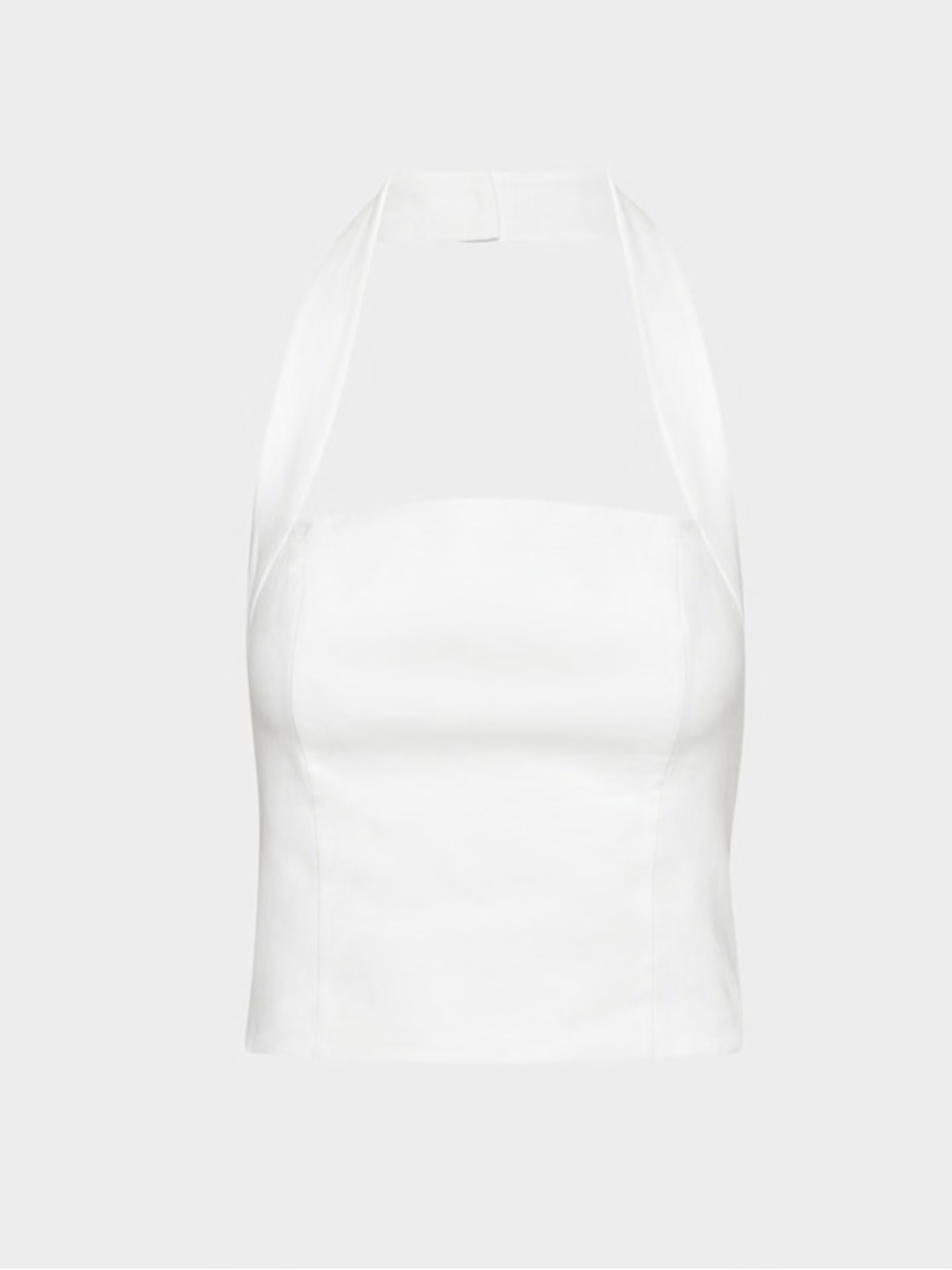 Aritzia White Whisper Linen Halter Top